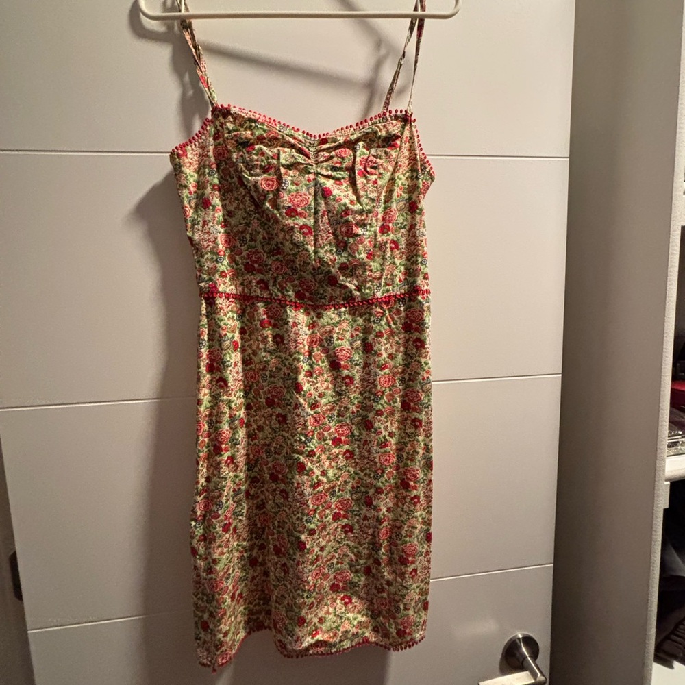 Vintage Betsey Johnson Dress Floral 90s Y2K Mini Short Rare Yellow